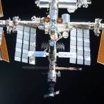 The International Space Station is pictured from the SpaceX Crew Dragon Endeavour during a flyaround of the orbiting lab that took place following its undocking from the Harmony module’s space-facing port on Nov. 8, 2021.
