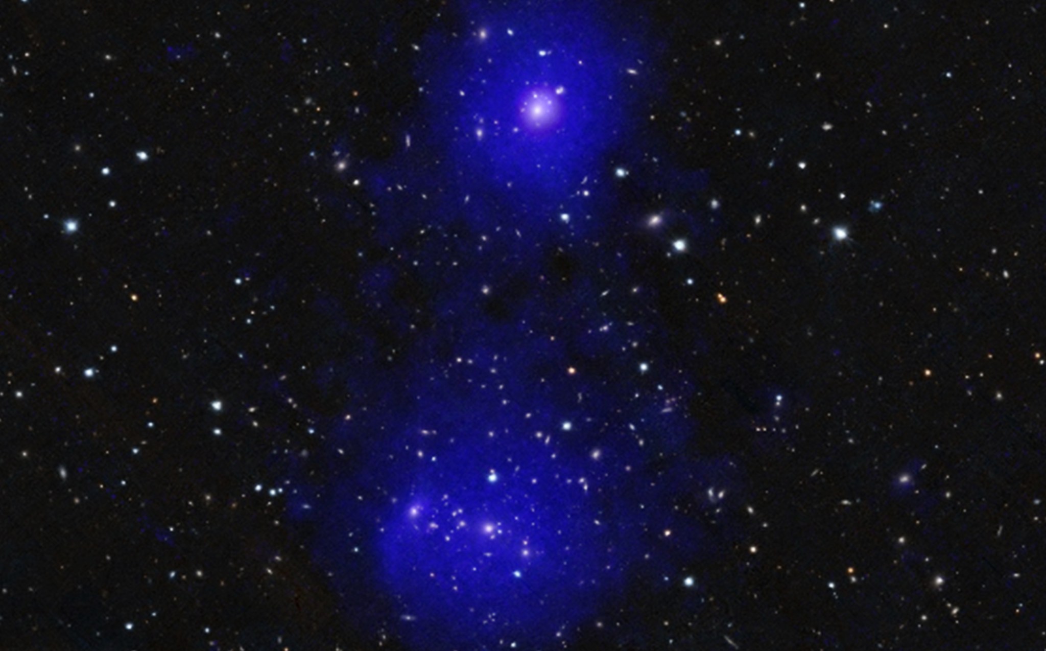 Abell 98 is a system of galaxy clusters in the early stages of a collision.