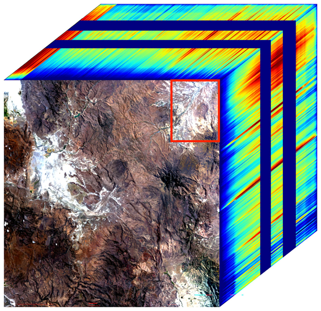 This image cube shows the true-color view of an area in northwest Nevada