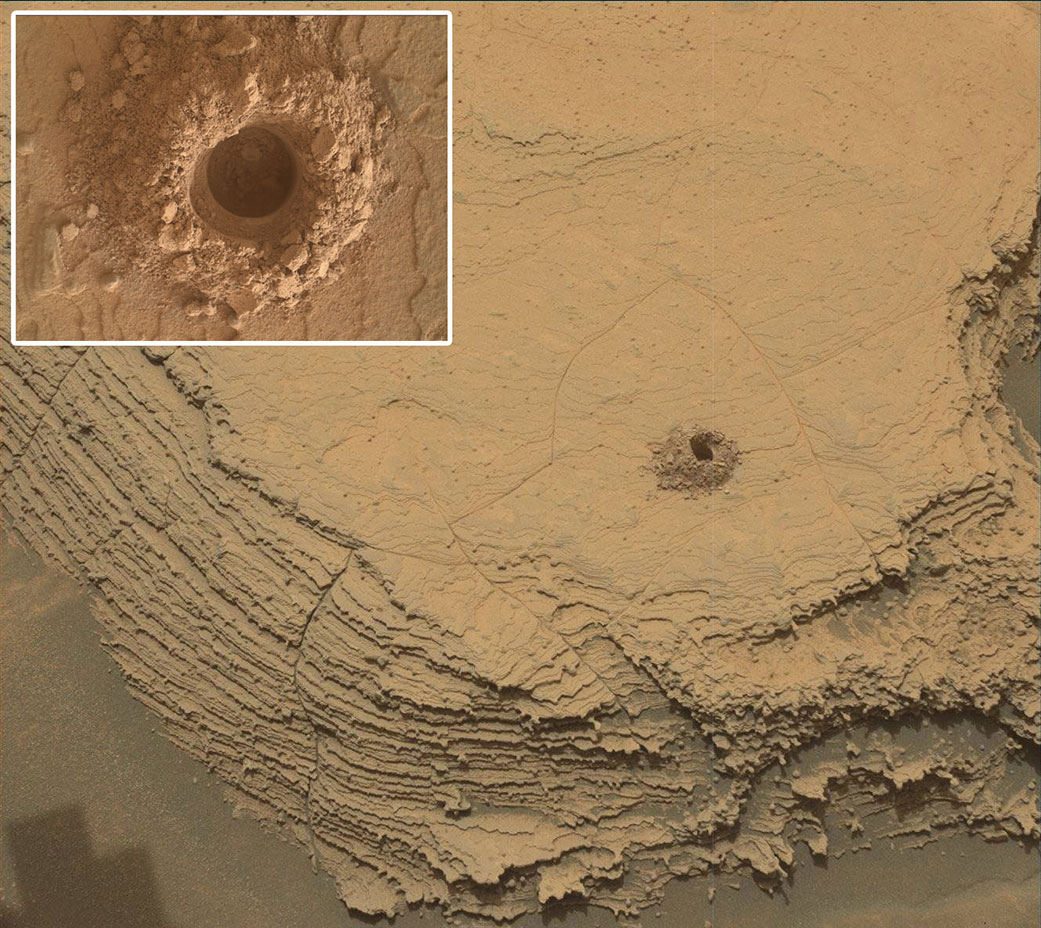 36th successful drill hole on Mount Sharp