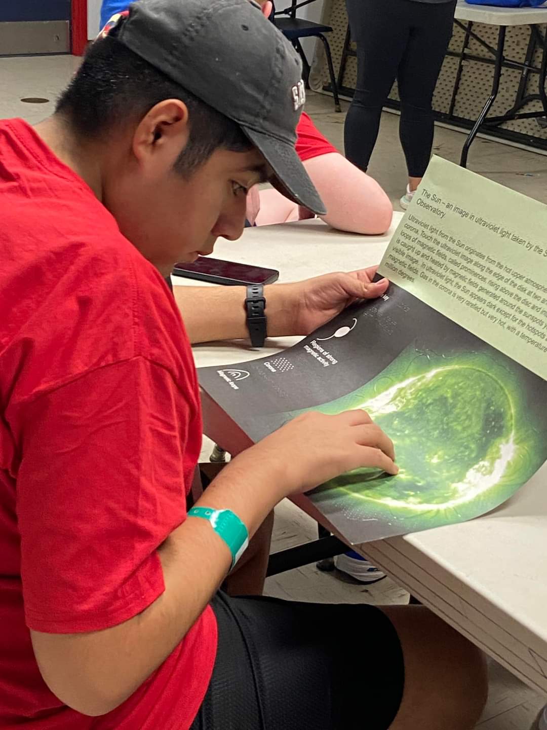 Students experience the wonders of the universe through accessible learning tools at the Interested Visually Impaired Students, or SCIVIS, in September. 