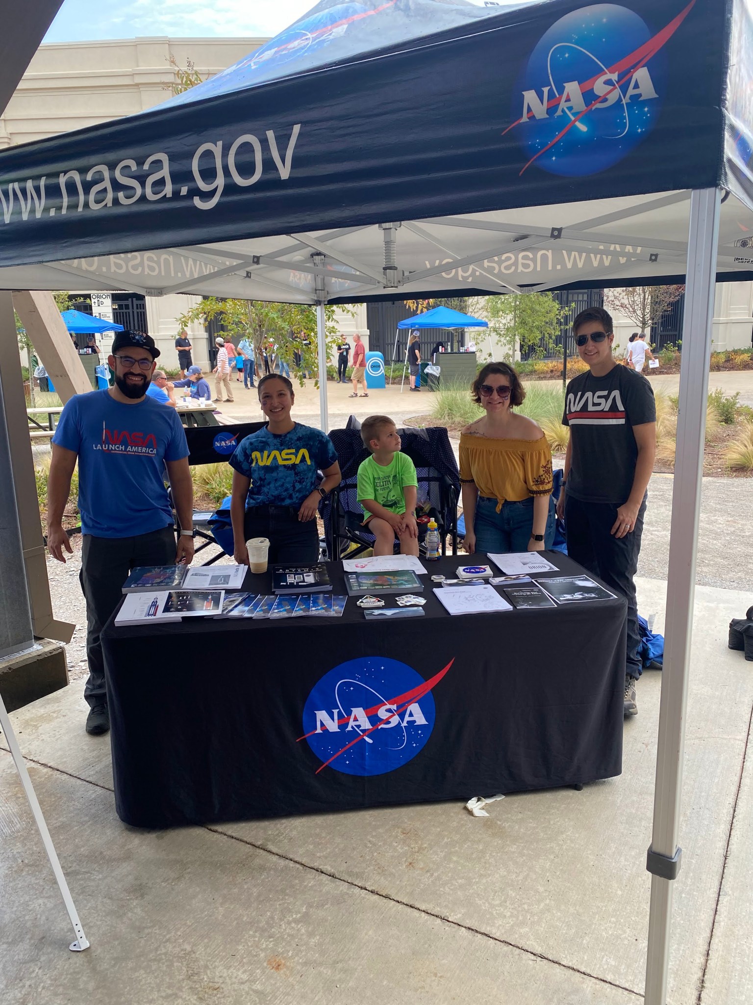 Members of the Hispanic Employee Resource Group at Marshall Space Flight Center  during the Cultura Festival last month.