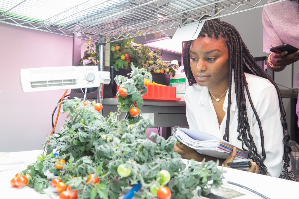 Courtney Miller, a student at Langston University in Oklahoma