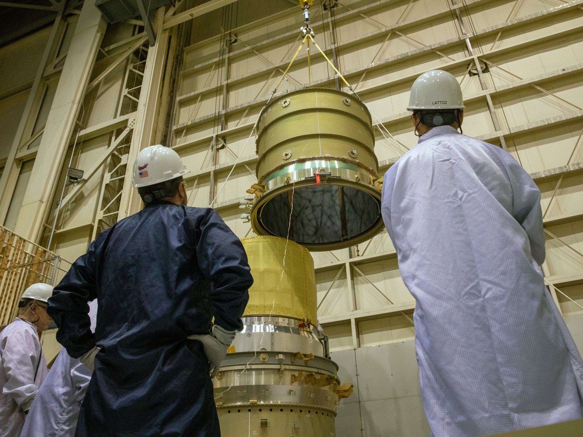 engineers conduct a fit check