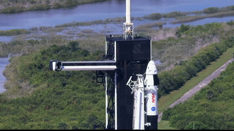 Crew Access Arm at Kennedy Space Center for Crew-5 launch