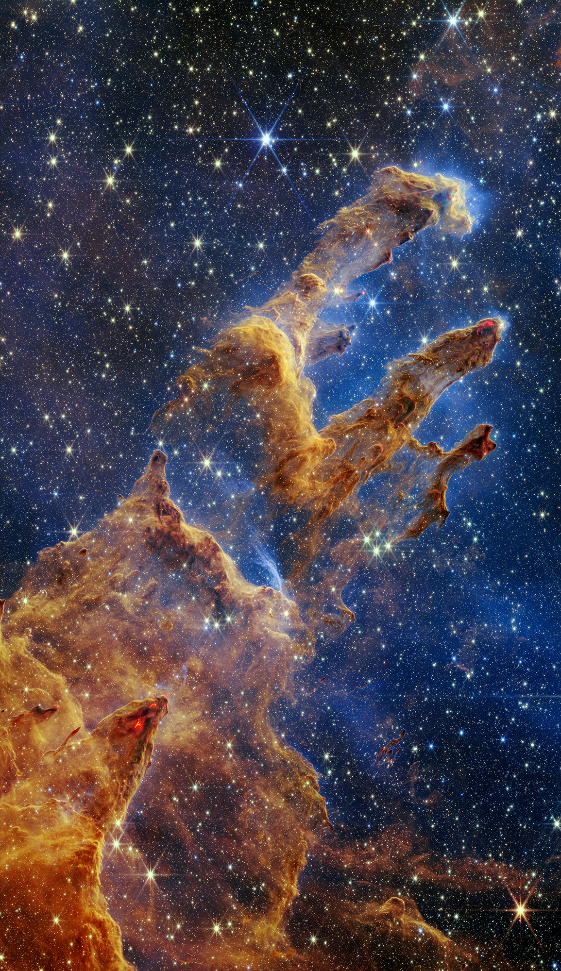 NASA's Webb Takes Star-Filled Portrait of Pillars of Creation - NASA