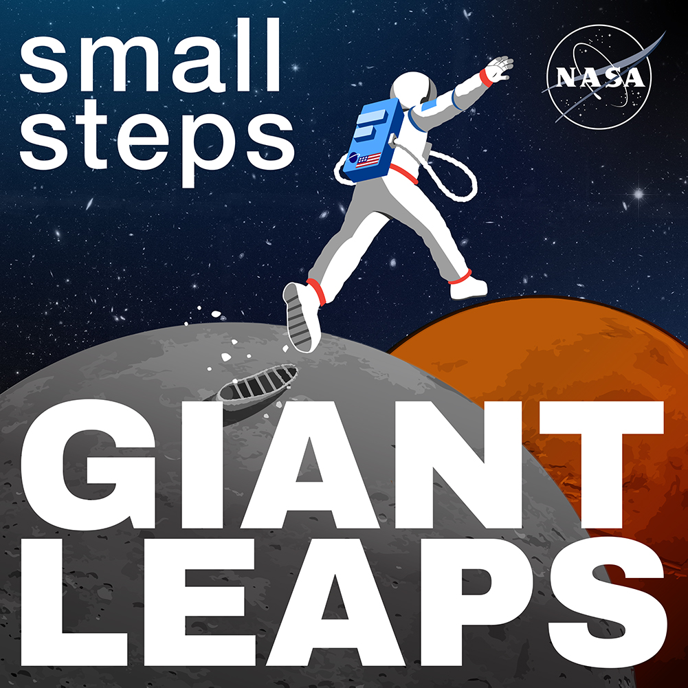 The cover art display for the Small Steps, Giant Leaps podcast.