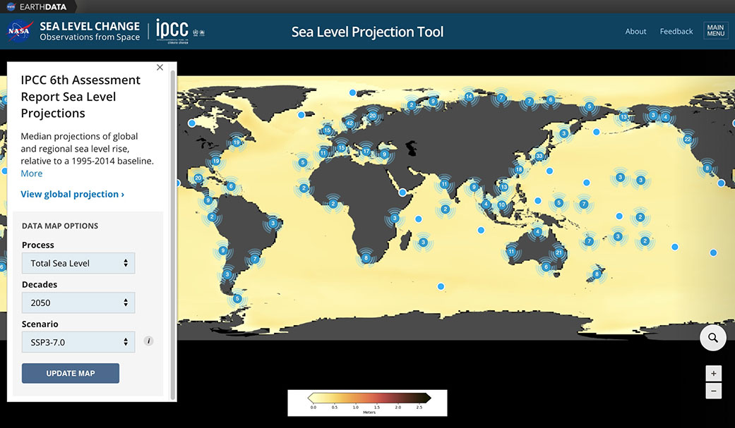 A visualization tool from NASA’s Sea Level Change Team