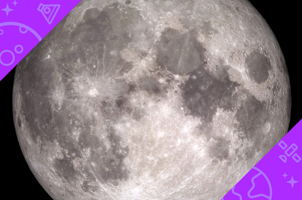 A high resolution image of the near side of the moon
