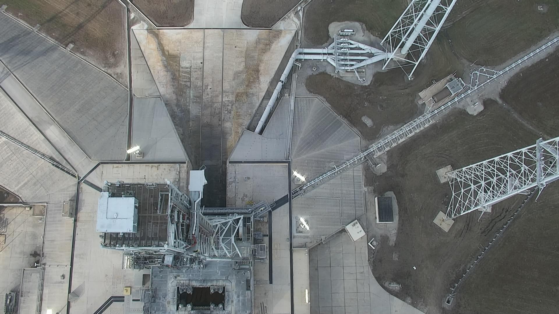 A look at Kennedy Space Center's Launch Pad 39B after the Artemis I launch