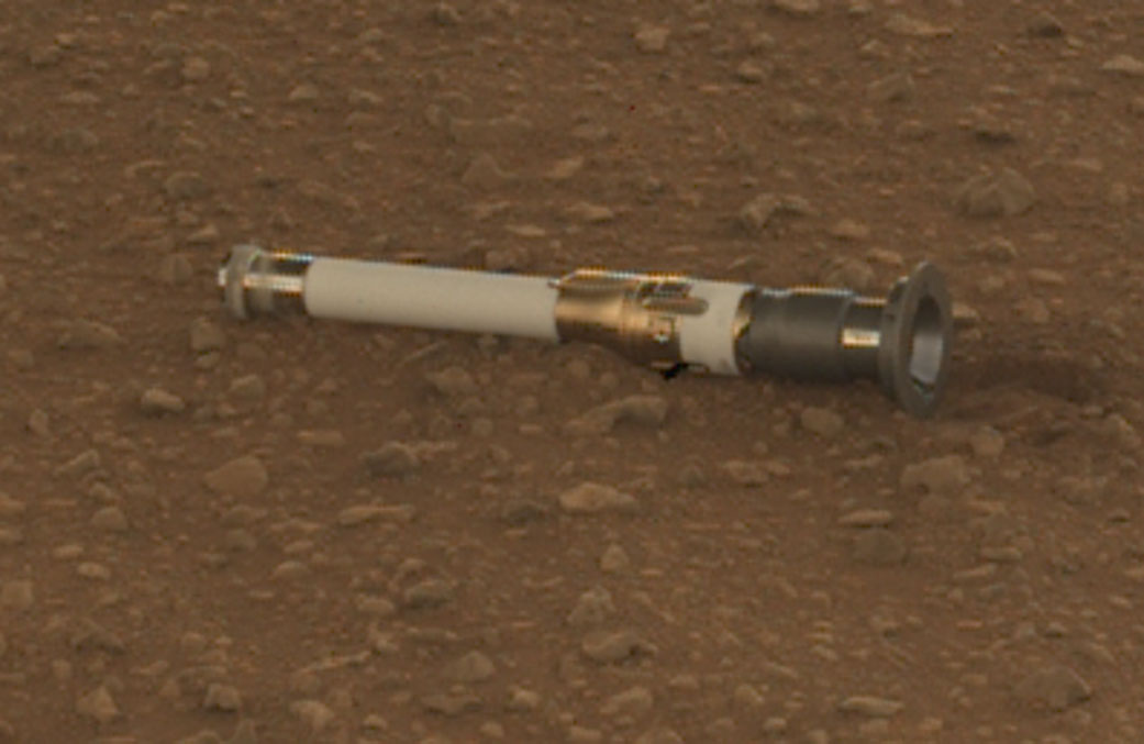 NASA’s Perseverance rover deposited the first of several samples onto the Martian surface