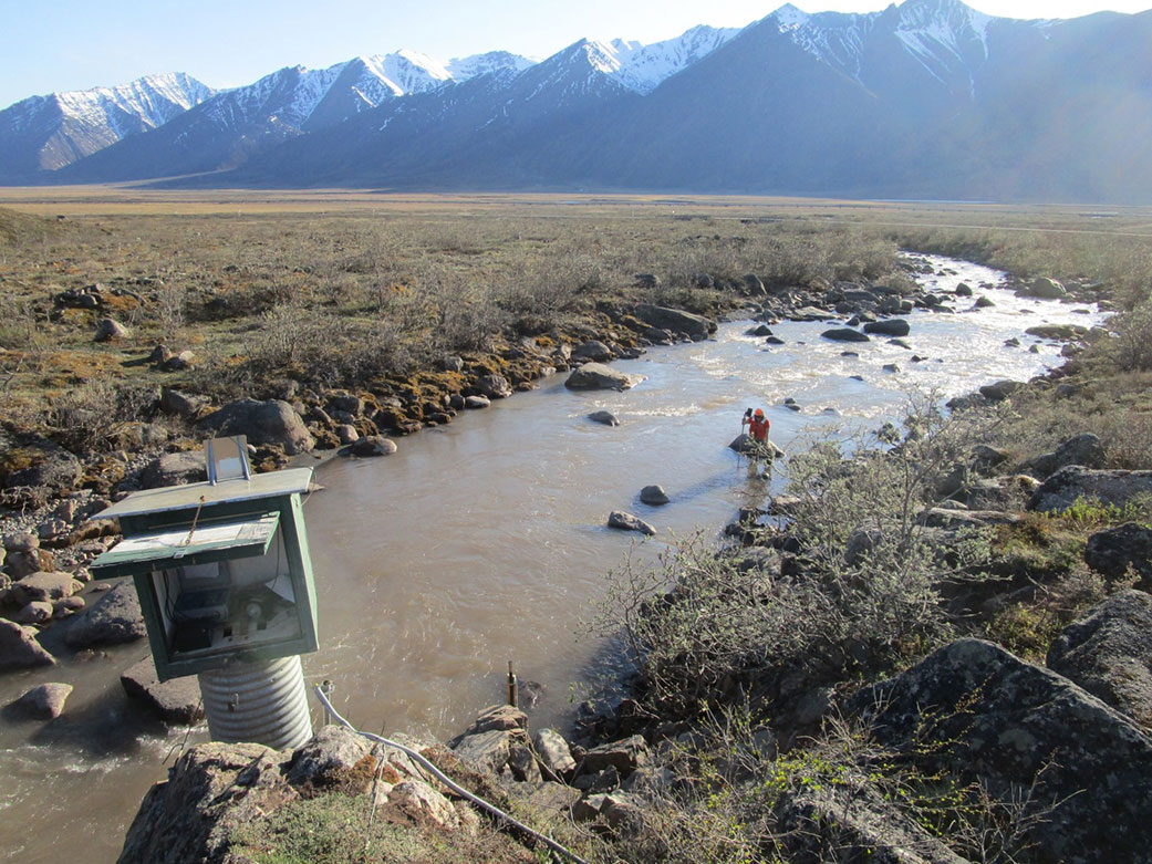 On a tributary of the Atigun River, this is one of just 113 USGS stream gauges in Alaska.