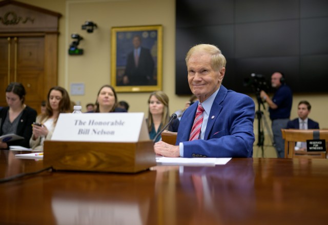 NASA Administrator Bill Nelson testifies during a House Science, Space, and Technology Committee hearing regarding the NASA Fiscal Year 2025 budget, Tuesday, April 30, 2024, at the Rayburn House Office Building in Washington