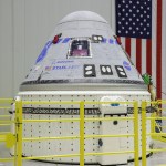 A new service module was mated to a Boeing CST-100 Starliner crew module to form a complete spacecraft on March 12, 2022, at Kennedy Space Center.