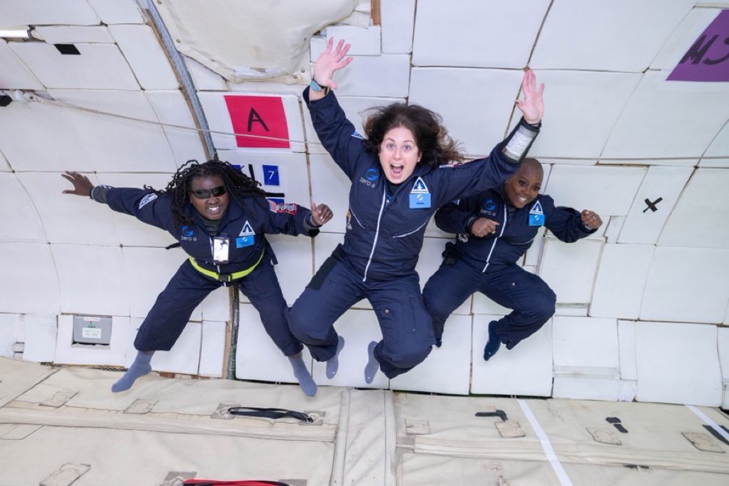 NASA employees Denna Lambert, Victoria Garcia and Dr. K. Renee Horton