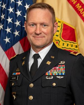 Redstone Arsenal Garrison Commander Col. Brian Cozine will be the guest speaker for the Marshall Association Speaker Series on Dec. 15. 