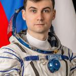jsc2025e033528 (Feb. 10, 2025) --- Roscosmos cosmonaut and Soyuz MS-27 Flight Engineer Alexey Zubritskiy poses for a portrait in his Sokol launch and entry suit at the Gagarin Cosmonaut Training Center in Star City, Russia. Image Credit: GCTC