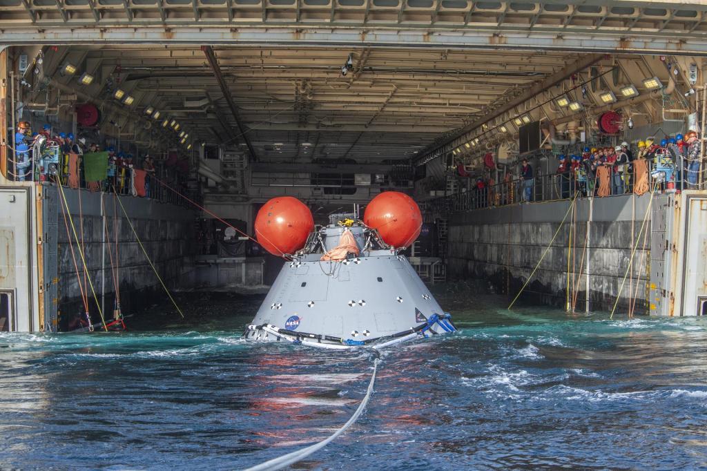 NASA Invites Media to View Arrival of USS Portland, Artemis I Orion Capsule