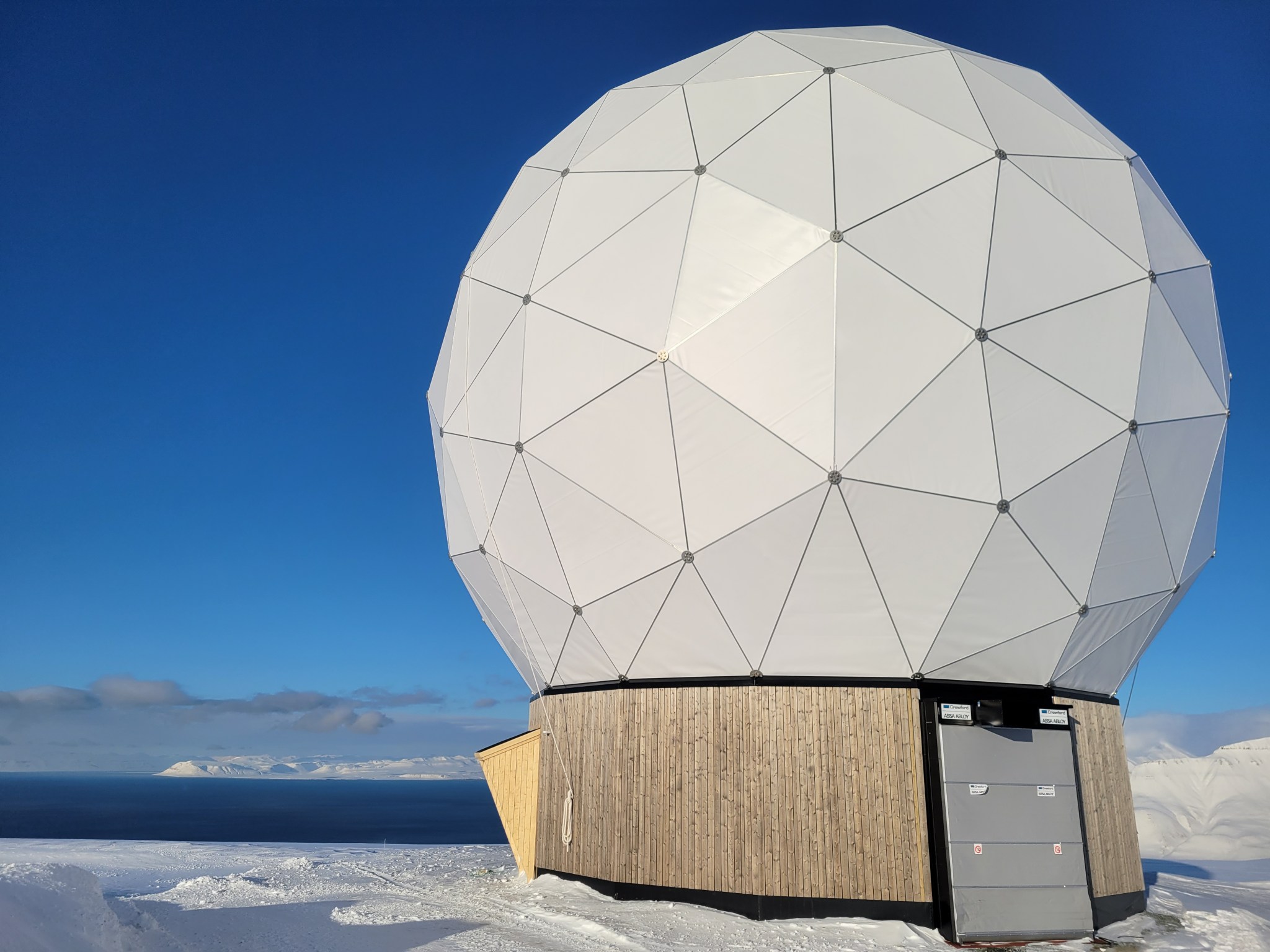 KSAT antenna in Svalbard, Norway.