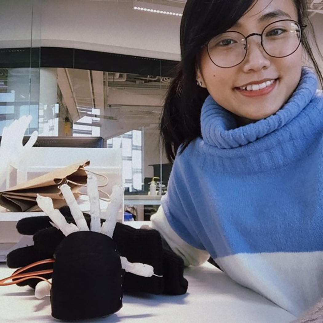 College student Khan-Trang Nguyen was a technical co-lead for Boston’s Bunker Hill Community College’s NASA MINDS 2021 team that developed Blocks of Regolith for an Innovative Construction System (B.R.I.C.S.).