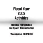 Cover image for the Fiscal Year 2003 Aeronautics and Space Report of the President