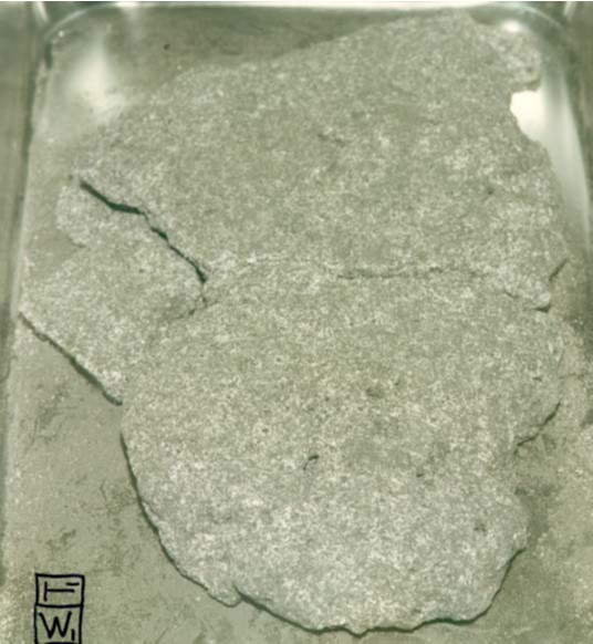 Apollo 17 postflight 14 lunar sample 75055