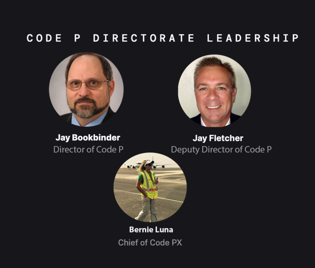 Picture of the three leaders of Code P and their titles