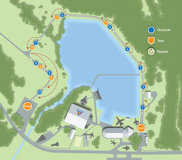 Map of HERC course