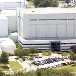 Aerial view of NASA's Goddard Space Flight Center in Greenbelt, Maryland, in 2010.