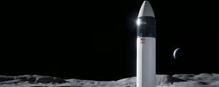Artist’s rendering of SpaceX Starship human lander design.
