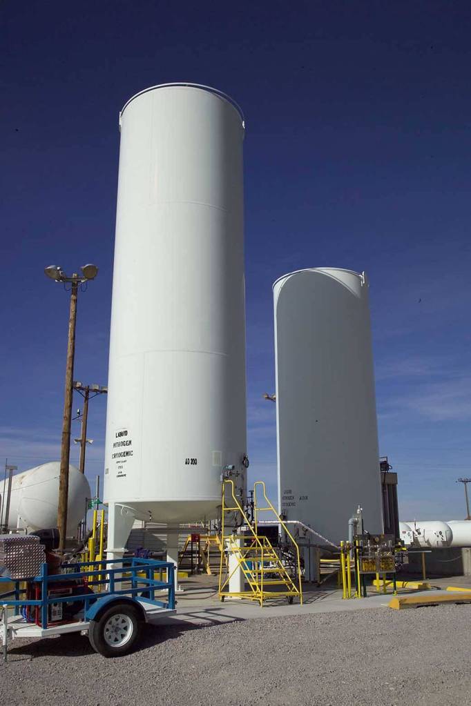 Silos located at White Sands Test Facility