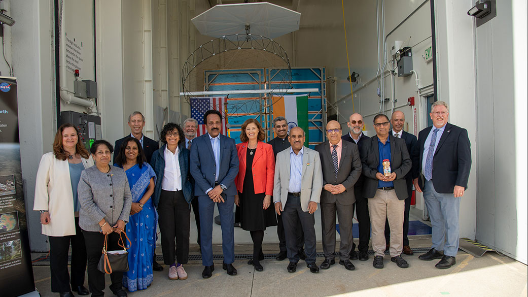 Officials from NASA, ISRO, JPL, and the Indian Embassy