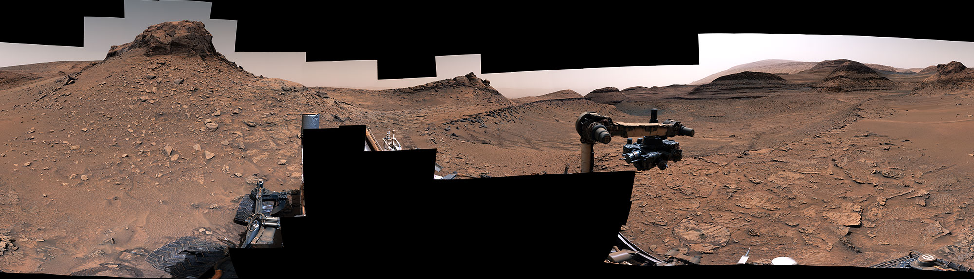 NASA’s Curiosity used its Mastcam to capture this 360-degree panorama of “Marker Band Valley”
