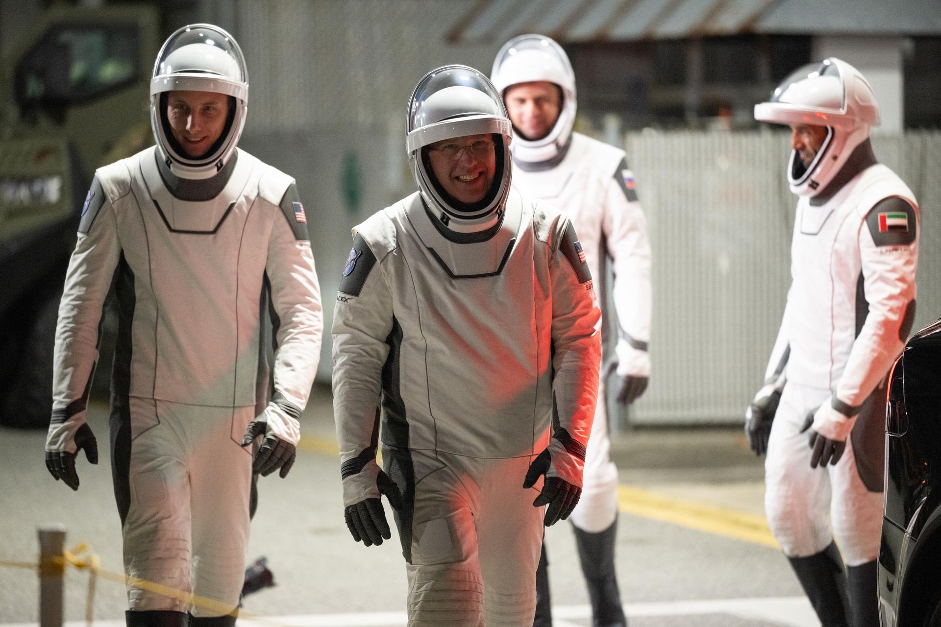 Dress rehearsal for NASA's SpaceX Crew-6 mission at Kennedy Space Center in Florida