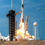 A SpaceX Falcon 9 rocket and Crew Dragon spacecraft lifts off from Launch Complex 39A at NASA’s Kennedy Space Center in Florida on May 30, 2020, carrying NASA astronauts Robert Behnken and Douglas Hurley to the International Space Station for the agency’s SpaceX Demo-2 mission.