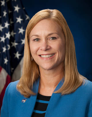 A portrait of Kennedy Space Center Director Janet Petro.