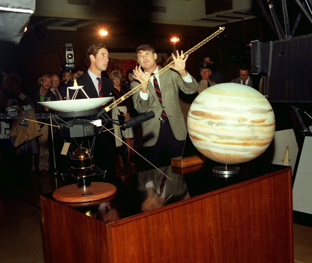 King Charles (then the Prince of Wales) visits JPL on October 27, 1977