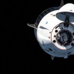 The SpaceX Crew Dragon Endeavour carrying four commercial crew astronauts departs the International Space Station.