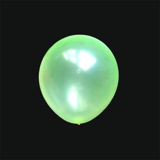 Green Balloon on a black background.