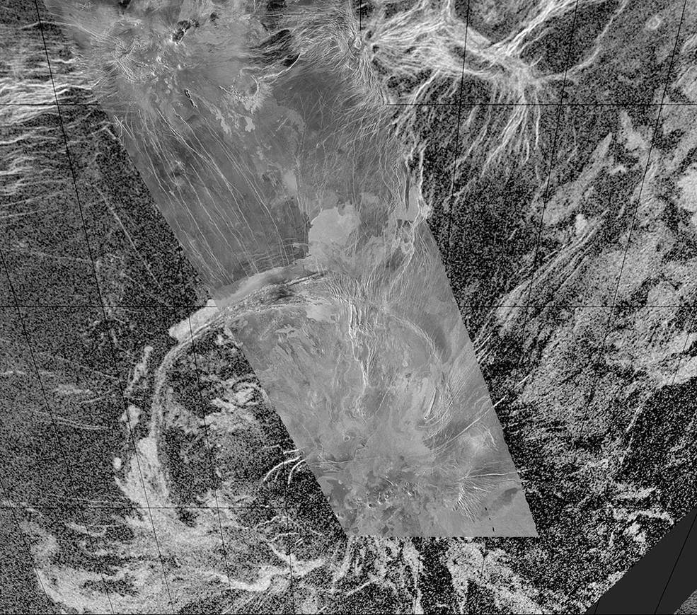 composite radar image of Quetzalpetlatl Corona