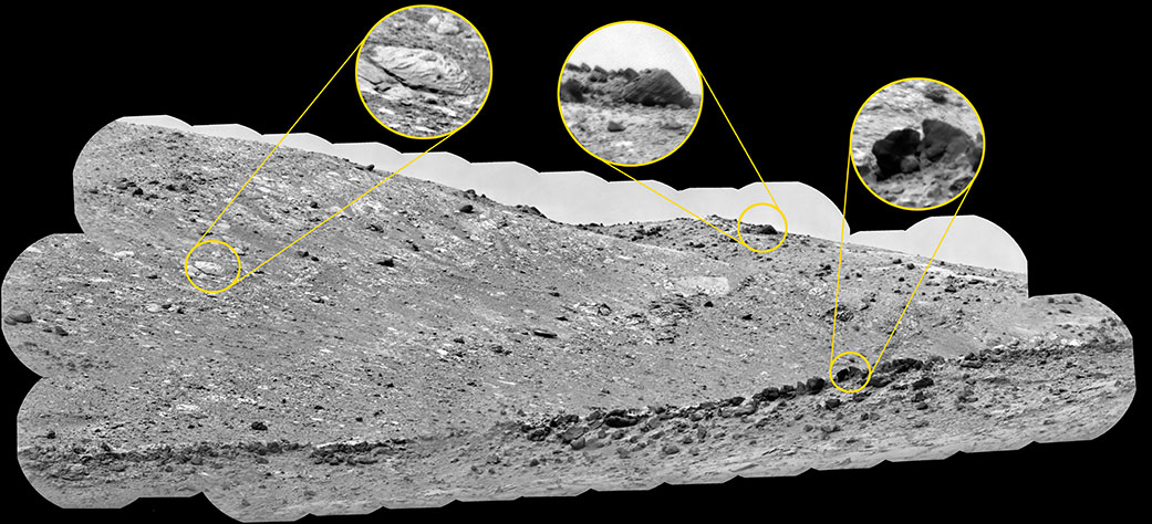 Curiosity used its ChemCam instrument to view Gediz Vallis Ridge