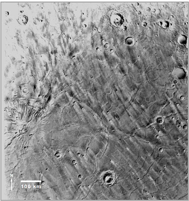A region on Mars called Hesperia Planum