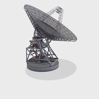 Deep Space Network 35 Meter Antenna 3D Model
