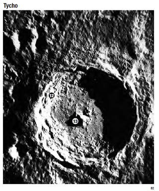 Image of Tycho impact crater on the Moon
