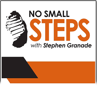 Title screen for "No Small Steps" with Stephen Granade