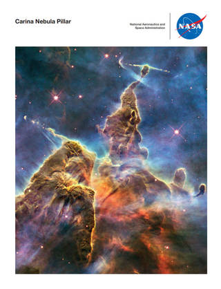 Front cover of Carina Nebula Pillar Nebula lithograph