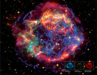 The constellation Cassiopeia A