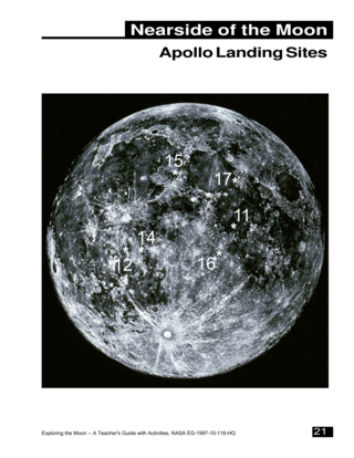 First Page of Exploring the Moon Guide – Nearside of the Moon