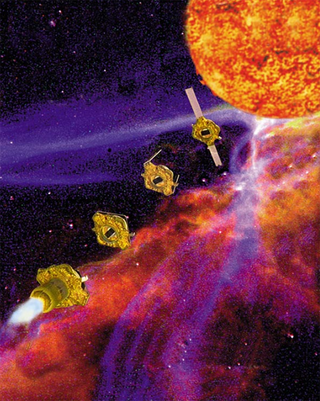 An artist illustration of the Genesis mission