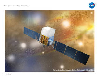 GLAST Exploring Extreme Universe lithograph